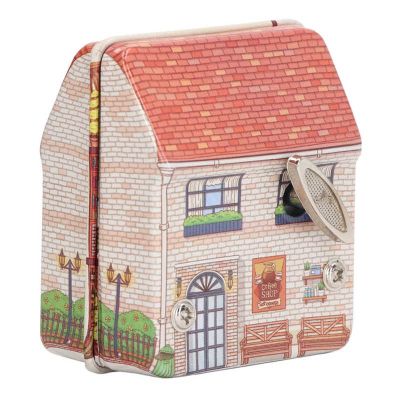 Mini Portable Metal Music Box Cute Exquisite Small House Design Clockwork Music Box for Gift Decoration