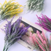 5 Fork Romantic Provence Lavender 36cm Artificial FlowersPlastic Wedding Decorative for Decor Grain Christmas Fake Plant