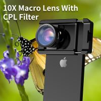 APEXEL Upgrated 4K HD 100mm Macro Lens With CPL Filter Universal Clamp Micro Lenses For iPhone Samsung All Smartphones Smartphone Lenses