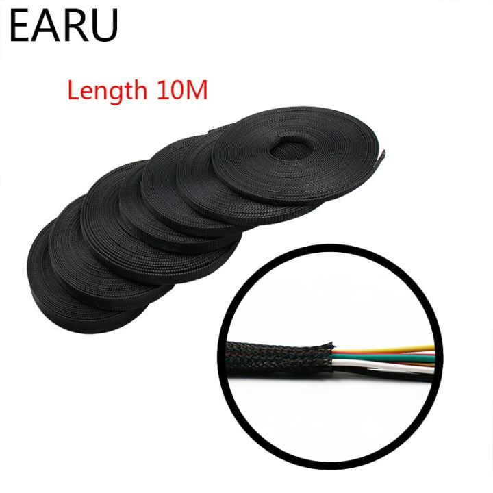 10m-black-insulated-braid-sleeving-2-4-6-8-10-12-15-20-25mm-tight-pet-wire-cable-protection-expandable-cable-sleeve-wire-gland-electrical-circuitry-pa