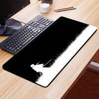 Black and white Mouse Pad Anime Large Solid Color Pads landscape MousePad  Gaming Accessories office desk mat for desktop