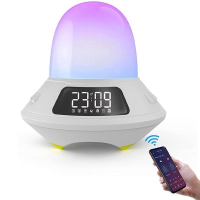 Kids Alarm Clock,10 White Noise with Night Light, Alarm Clock with Snooze Function, Wake Up Light &amp; Night Light