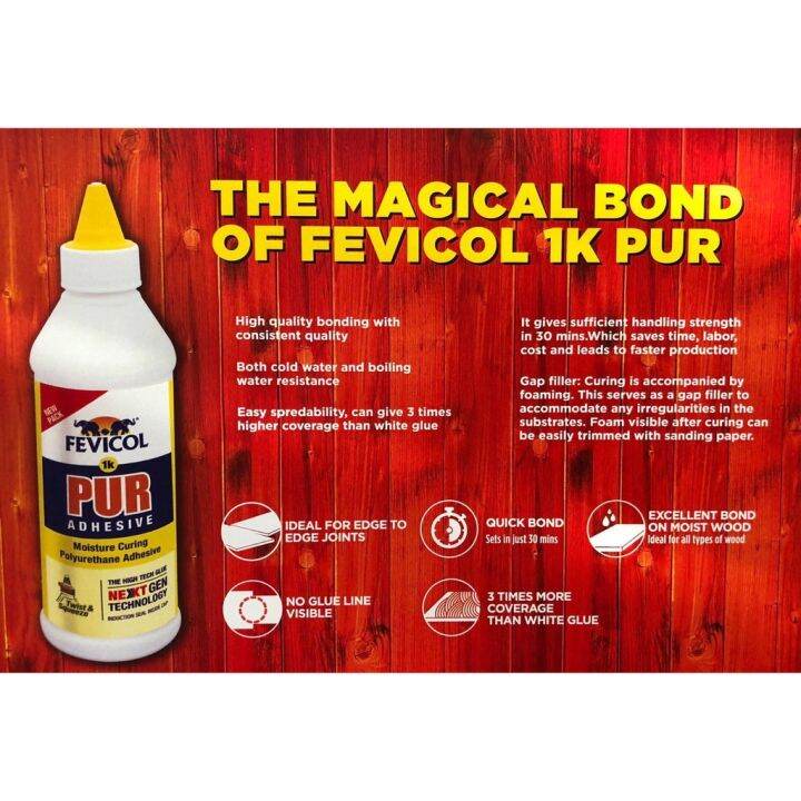 FEVICOL 1K PUR MOISTURE CURING POLYURETHANE STRONG HOLD MULTIPURPOSE