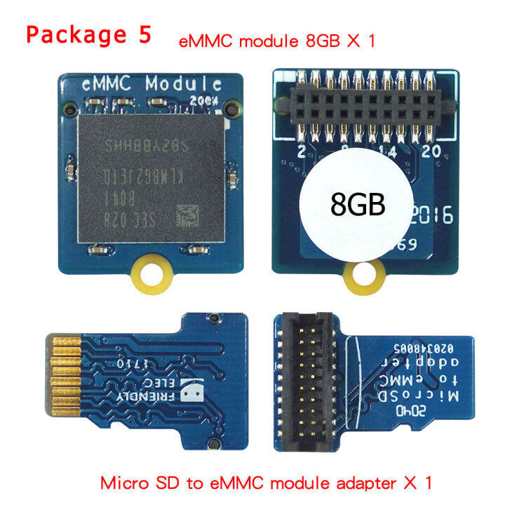 EMMC module 8GB 16GB 32GB 64GB with microSD turn eMMC adapter T2