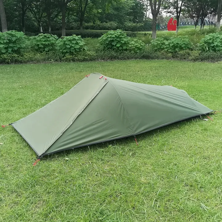 ultralight-outdoor-camping-tent-single-person-camping-tent-เต้นท์แคมปิ้ง-water-resistant-tent-aviation-aluminum-support-portable-sleeping-bag-tent