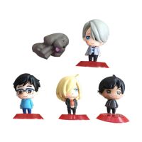 Anime Yuri On Ice Figurine 4CM Yuri Katsuki Victor Nikiforov PVC Collectible Action Model Children Pet Doll Toys Desktop Pops