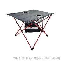 hyfvbu✤✠  Oxford  Folding Table with Cup Holders for CampingHiking Picnic