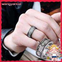 WANGYANLIA งานทำมือ เครื่องกลเครื่องกลเครื่องกล ที่หมุนได้ ออร์เนท แหวนสปินเนอร์เกียร์ รูปทรงเรขาคณิต วงแหวน3D เพชรประดับเพชร