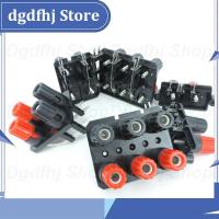 Dgdfhj Shop 2/4/6 Pin Positions Banana Plug 4mm power Socket Connector External Audio Jack Speaker Amplifier Terminal Screw Post Block Bend