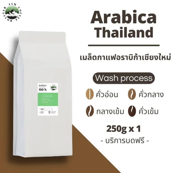 JAM Coffee Roaster เมล็ดกาแฟ อาราบิก้า ขนาด 250 กรัม 5 ระดับการคั่ว