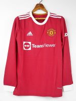 A13 MAN UTD HOME LONG SLEEVED LS 2122 2021 2022 FOOTBALL SHIRT SOCCER JERSEY RONALDO