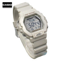 Velashop นาฬิกาข้อมือผู้หญิงคาสิโอ ดิจิตอล นับก้าว Casio Digital Step Tracker Watch สายเรซิ่นสีขาว รุ่น LWS-2200H-8AVDF, LWS-2200H-8A, LWS-2200H