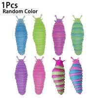 [COD]Novelty Sensory Toy Fidget Slug Toy Youth Decompression Stress Children S Snail Slug Luminous Caterpillar Gift Decompression Slug Relief A4G5