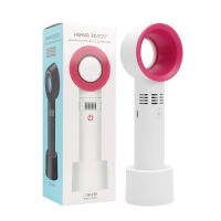 USB Rechargeable Portable Bladeless Fan Handheld Dryer False Lashes Summer Mini Air Cooler Leafless Desktop Fan Makeup tools