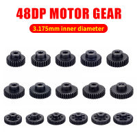 48DP 3.175mm 26t 27t 28t 29t 30T 32t 33T 34T 35T 36T 38T 40T สีดำเหล็กโลหะ Pinion มอเตอร์เกียร์สำหรับ 1/10 Rc รุ่นรถมอเตอร์-ioec53 shop