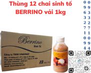 Thùng 12 chai sinh tố BERRINO vải 1kg Combo 3 chai sinh tố BERRINO lychee