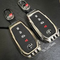 เคสรีโมทรถ  Toyota Fortuner GR  Legender  2023 งานโลหะ ซิลิโคน  (Alloy  Silicone Push button Guard)  Toyota Key Sets Model  All New Toyota Fortuner  รุ่น 4 ปุ่ม