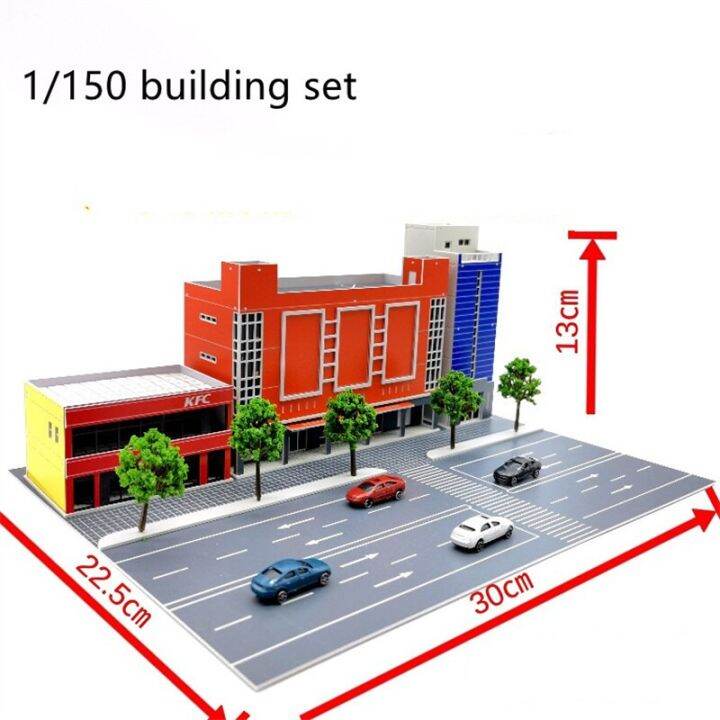N Scale Model Building Assembling Architectural Scene Plastic Assembly