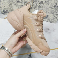 Luxury Brand Design Thick Bottom Sneakers Women High Quality Lace-Up Casual Shoes Summer Autumn Ladies Sneaker Plus Size 41