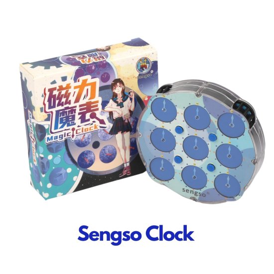 Rubik clock shengshou magnetic có nam châm - đồng hồ nam châm sengso - ảnh sản phẩm 7