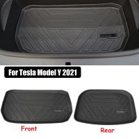 TPE Car Front Storage Box Pad Rear Trunk Mat For Tesla Model Y 2021 Waterproof Pad Protective Liner Trunk Tray Floor Mat