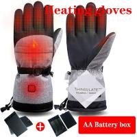 Five-finger Touch Screen Heated Gloves Winter Warm Glove Hand Warmer Outdoor Skiing Gloves Waterproof Rechargeable Heating Glove