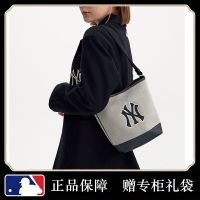 MLBˉNYˉbucket bag underarm bag womens canvas messenger bag shoulder bag 2023 fashion all-match casual womens bag Cross Body Bags Shoulder Bags