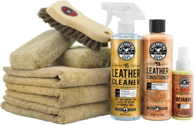 Chemical Guys HOL303 Leather Cleaner and Conditioner Care Kit (16 Oz) (9 Items)
