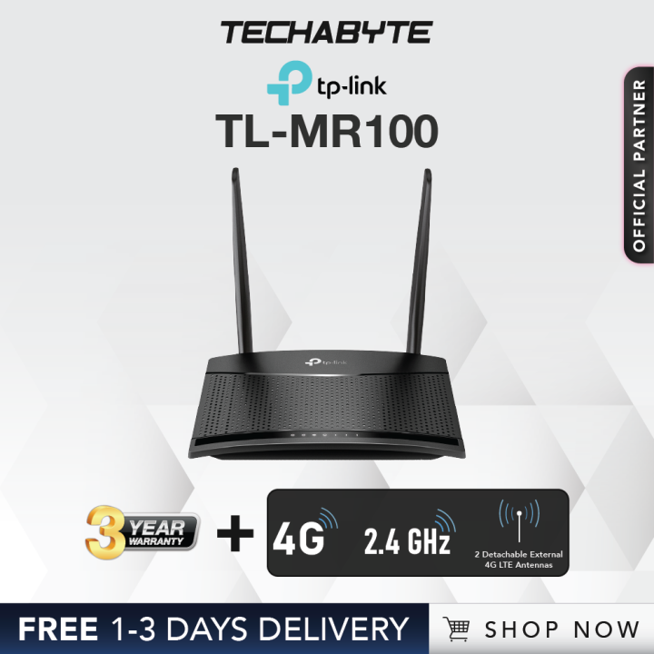 TP-Link TL-MR100 | 300 Mbps Wireless N 4G LTE Router | Lazada Singapore