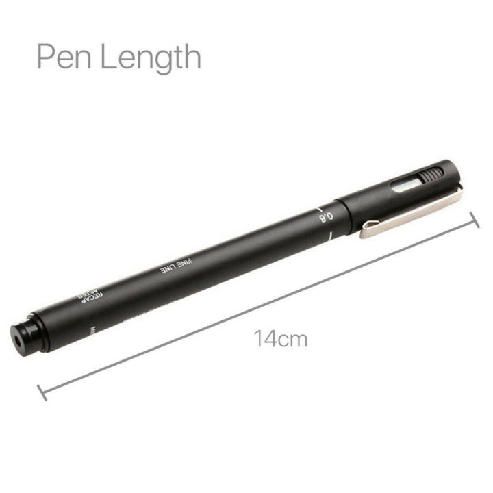 bokali-6pcsใหม่เข็มกลัดขนมิงค์วาดปากกาไฟน์ไลเนอร์005-01-02-03-05-08เข็มเอกสารปากกา
