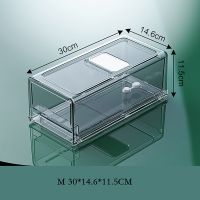 Drawer Refrigerator Storage Box Fruit Transparent Organizer Bins Vegetable Meat Freezer Fridge Stackable Kitchen Items