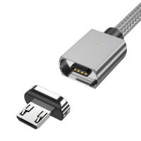 สายชาร์จแม่เหล็ก 3A สายชาร์จแบบเร็ว 2 in 1 พร้อมปลั๊ก Micro USB ขั้วต่อ TPYE C