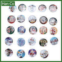 Han-Co เข็มกลัดรูปการ์ตูนนำโชคมีจำนวน24ชิ้น,เข็มกลัดปฏิทินชนิดหนึ่งซึ่งเป็นสัญลักษณ์ของเทศกาลศักดิ์สิทธิ์ของการมาจุติของพระเยซูรูปการ์ตูนกระดุมมีลวดลายจำนวน24ชิ้น