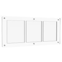 Acrylic Three-Frame Card Holder Magnetic Transparent Card Display Stand 35PT Universal Card Brick for Rare Card Storage