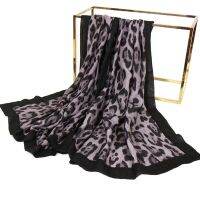 [COD] and winter Korean style fashion leopard dot print scarf Womens wrapped twill thick high-quality shawl VS094