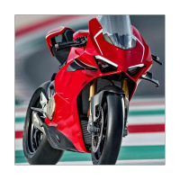 มอเตอร์ไซค์ ABS คาร์บอนไฟเบอร์บังโคลนรถด้านหน้าป้องกันการกระเด็นสำหรับ Ducati Panigale V4 V4S 2021-2023