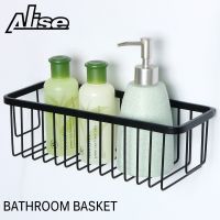 Alise Bathroom Basket 304 Stainless Steel Shower Caddy Storage Shelf for Shampoo Soap Holder Wall Mounted Hanging Basket