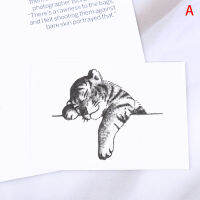 JZ 1PC TATTOO Sticker Tiger Moon ปลาวาฬคู่นักเรียนบุคลิกภาพรอยสักชั่วคราว