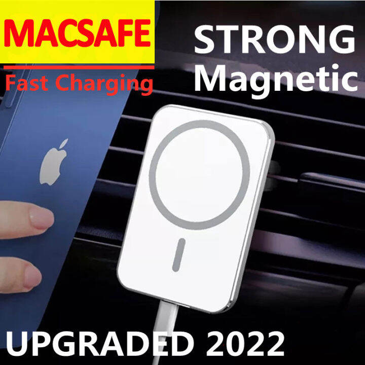 ช่องแอร์รถแม่เหล็กไร้สาย15w-สำหรับ-macsafe-12-13-14-pro-max-ชาร์จในรถที่วางโทรศัพท์ในรถ