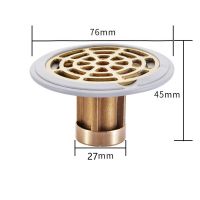 1PC Bath Stopper Plug Sink Copper Core Strainer Shower Floor Drain Sewer Deodorant Hair Catcher for Kitchen Bathroom Accessories Traps Drains