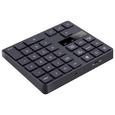 2.4G Wireless Numeric Keypad, Rechargeable Number Pad Keyboard with 35 Keys for PC/Laptop/Macbook/IMac