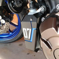 รถจักรยานยนต์ MT07 FZ07สำหรับ Yamaha MT-07 FZ-07 MT FZ 07หม้อน้ำน้ำระบายความร้อนถังอ่างเก็บน้ำฝาคุ้มครองด้านข้างปกยาม