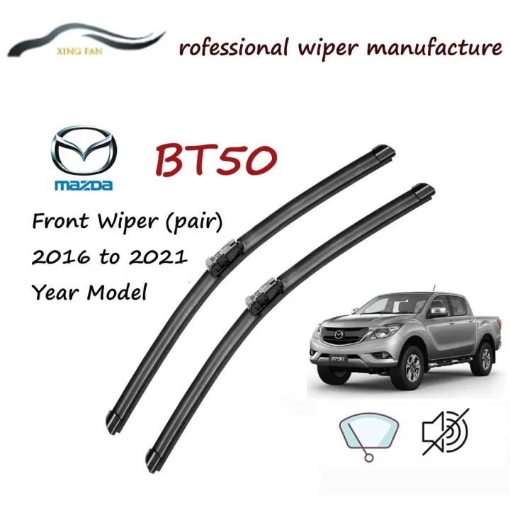 2016 To 2021 Mazda BT50 Front Wiper Blade 16+24 Set/Pair For BT-50 Car ...