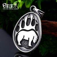 【CW】 Beier 316L stainless steelpaw head Amulet nosenecklace pendant Men gift Fashion Pagan animal Jewelry LP102