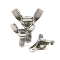 ❧ 1/2/5/10pcs M3 M4 M5 M6 M8 M10 M12 304 Stainless Steel Hand Tighten Adjust Butterfly Ear Wing Head Thumbscrew Thumb Screw Bolt