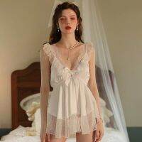 Night Listening Fragrance New Sexy and Fun Lingerie Mesh Lace Temptation Pajamas Womens Hot and Teasing Passionate Nightwear 822 2YXS