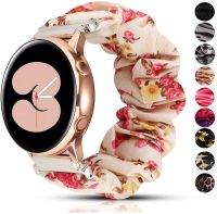 [ladies jewelry] Correa สายรัดห่วงไนลอนยืดหยุ่นสำหรับ Samsung Galaxy Watch 4 40มม. 44มม. วง Scrunchies สร้อยข้อมือสำหรับ Samsung Galaxy Watch4คลาสสิก