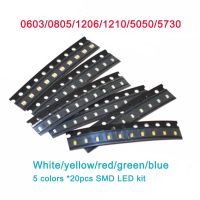 ชุด LED แบบ SMD ไดโอดขาวเหลืองแดงไฟ Led สีเขียวน้ำเงิน0603 0805 1206 1210 5730 5050ไฟ LED ชิ้นส่วนอิเล็กทรอนิกส์แบบ DIY ชุดจัดประเภทส่วนลดจำกัดเวลา