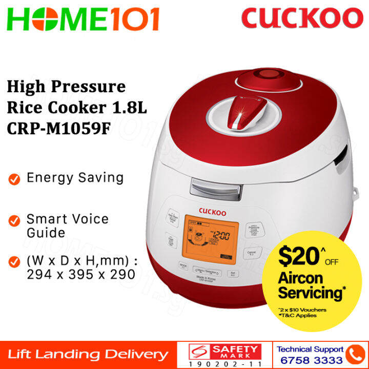 Cuckoo High Pressure Rice Cooker 1.8L CRPM1059F Lazada Singapore