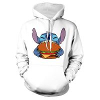 ดิสนีย์ฤดูใบไม้ร่วงใหม่ฮาราจูกุชายและหญิง Disney Stitch และมิกกี้ Anime Hoodie พิมพ์ 3D แฟชั่นผู้ชายกีฬา